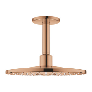 Верхний душ GROHE Rainshower 310 SmartActive с душевым кронштейном, 2 режима, 142 мм, теплый закат глянец (26477DA0)