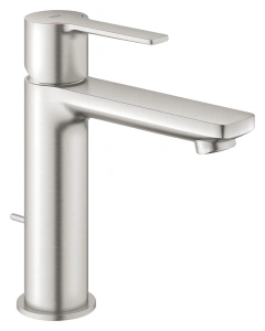 Смеситель для раковины GROHE Lineare с донным клапаном, суперсталь (32114DC1)
