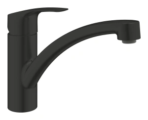 Смеситель для кухонной мойки GROHE Eurosmart с поворотным изливом, матовый черный (332812433)
