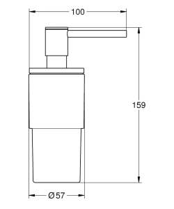 Дозатор жидкого мыла GROHE Atrio, холодный рассвет глянец (40306GL3)