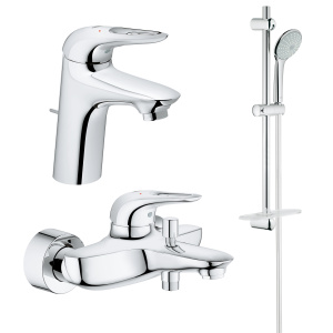 Готовый комплект для ванной комнаты GROHE Eurostyle, хром (NB0006)