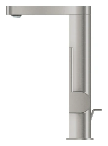 Смеситель для раковины GROHE Plus с донным клапаном и вытяжным изливом, суперсталь (23843DC3)