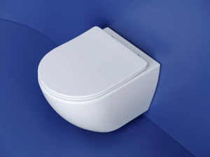 Подвесной унитаз Ceramicanova Метрополь безободковый, смыв Торнадо, белый (CN4002T)