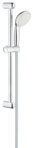 Душевой гарнитур GROHE Tempesta 100, 2 режима струи, душевая штанга 600 мм, 5,7 л/мин, хром/серый (27598001)