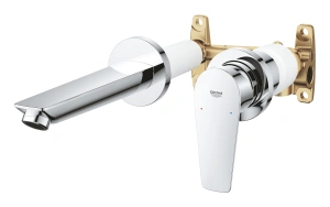 Смеситель для раковины GROHE BauEdge в комплекте с монтажной частью, хром (20474001)