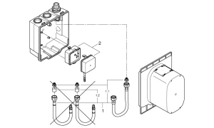 Скрытый монтажный ящик GROHE Euroeco Cosmopolitan E (36337001)