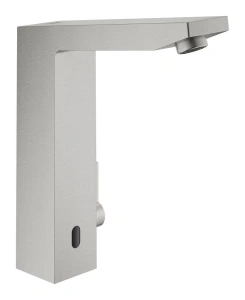 Смеситель для раковины GROHE Eurocube E инфракрасный, с регулировкой температуры, питание от батареи 6V, суперсталь (36441DC0)