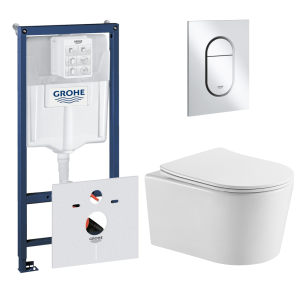 Комплект инсталляции GROHE NW0145/S с унитазом Aquatek ОБЕРОН и сиденьем с микролифтом (NW0534)