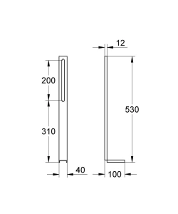 Несущие стойки для систем GROHE Uniset (37304000)