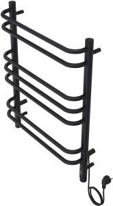 Полотенцесушитель электрический Aquatek Пандора П7 500x700, черный муар AQ EL RPC0770BL