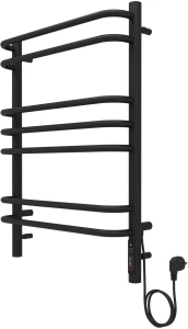 Полотенцесушитель электрический Aquatek Пандора П7 500x700, черный муар AQ EL RPC0770BL