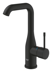 Смеситель для раковины GROHE Essence без донного клапана, L-size, фантомный черный (24177KF1/U), уцененный товар
