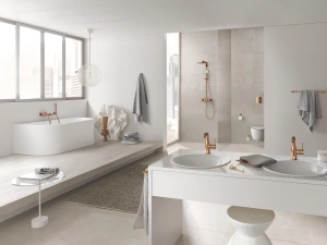 Смеситель для раковины GROHE Essence с донным клапаном, M-size, теплый закат глянец (24173DA1)