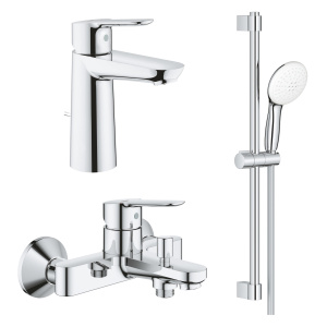 Готовый комплект для ванной комнаты GROHE BauEdge, хром (129670)