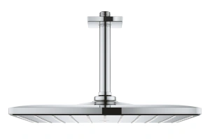 Верхний душ GROHE Rainshower 310 Mono с душевым кронштейном, 9,5 л/мин, 1 режим, 142 мм, хром (26566000)