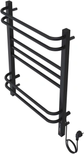 Полотенцесушитель электрический Aquatek Бетта П7 500x700, черный муар AQ EL KRC0770BL