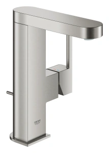 Смеситель для раковины GROHE Plus с донным клапаном, M-Size, суперсталь (23871DC3)