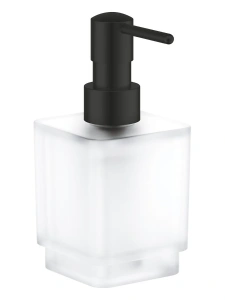 Дозатор жидкого мыла GROHE Selection Cube, матовый черный (408052430)