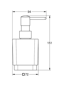 Дозатор жидкого мыла GROHE Selection Cube, матовый черный (408052430)