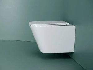 Подвесной унитаз Ceramicanova Союз безободковый, смыв Торнадо, белый (CN4009T)