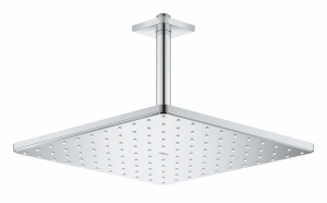 Верхний душ GROHE Rainshower 310 Mono с душевым кронштейном, 9,5 л/мин, 1 режим, 142 мм, хром (26566000)