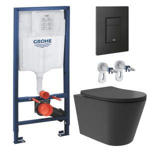 Комплект инсталляции GROHE Solido 38811KF0 с унитазом Aqueduto CONE Plus CONT0240 и сиденьем с микролифтом (NW0233)