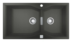 Мойка GROHE K700 с двумя чашами, 900 x 500 мм, серый гранит (31658AT0)