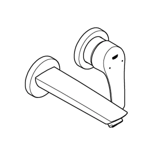 Внешняя часть смесителя для раковины GROHE Eurosmart на 2 отверстия, S-Size, хром (29337003)