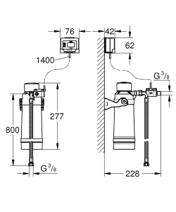 Фильтр для GROHE Red, с головкой для фильтра, S-Size, 600 л., (40438001)