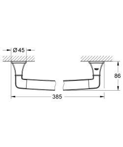 Ручка для ванной GROHE Grandera, хром/золото (40633IG0)