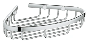 Полочка-решетка, угловая, GROHE BauCosmopolitan, хром, (40664001)