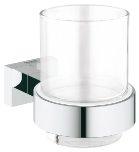 Стакан с держателем, GROHE Essentials Cube, хром, (40755001)