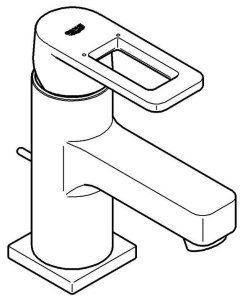 Смеситель для раковины GROHE Quadra, черный (32631KS0)