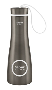 Бутылка для воды из нержавеющей стали GROHE Blue, темный графит матовый (40848AL0)