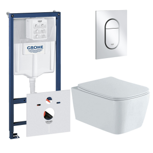 Комплект инсталляции GROHE NW0145/S с унитазом Aquatek ЛИБРА New и сиденьем с микролифтом (NW0162)