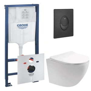 Комплект инсталляции GROHE Rapid SL 1000044 с унитазом Aquatek ЕВРОПА AQ1900T-00 и сиденьем с микролифтом (NW0673)