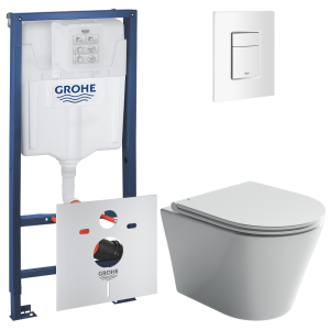 Комплект инсталляции GROHE Rapid SL 3 в 1 с унитазом Форма CN3011 и звукоизоляционным комплектом (NW0820)