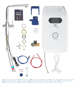 Смеситель для кухни GROHE Blue Professional с функцией фильтрации, с системой охлаждения и газирования воды, Wi-Fi, хром (31347003)