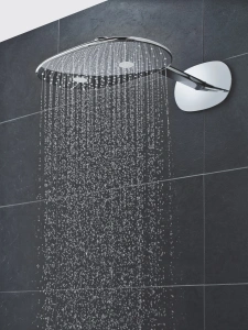 Верхний душ GROHE Rainshower 360 MONO с душевым кронштейном, 1 режим, 450 мм, хром (26450000)