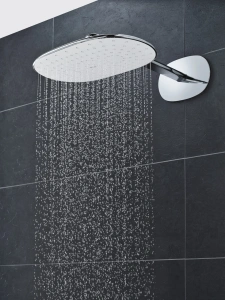 Верхний душ GROHE Rainshower 360 MONO с душевым кронштейном, 1 режим, 450 мм, хром (26450LS0)