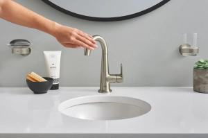 Мыльница GROHE Essentials с держателем, никель матовый (40444EN1)