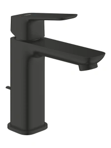 Смеситель для раковины GROHE Cubeo с донным клапаном, M-size, матовый черный (1017582430)