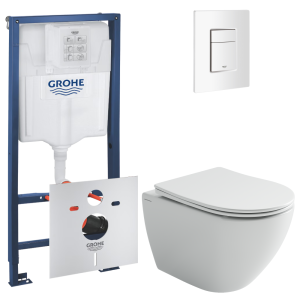 Комплект инсталляции GROHE Rapid SL 3 в 1 с унитазом Мия CN1805T и звукоизоляционным комплектом (NW0788)