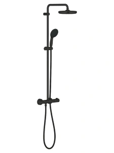Душевая система GROHE Tempesta System 210 с термостатом для душа, матовый черный (268112431)
