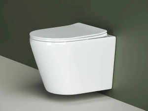 Подвесной унитаз Ceramicanova Ореол безободковый, белый (CN1804)
