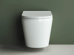 Подвесной унитаз Ceramicanova Ореол безободковый, белый (CN1804)