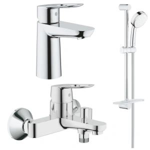 Комплект смесителей GROHE BauLoop с душевым гарнитуром Tempesta Cosmopolitan 100, хром (NB0081)