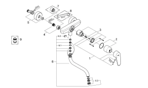 Смеситель для кухни GROHE Eurodisc Cosmopolitan, хром (33772002)