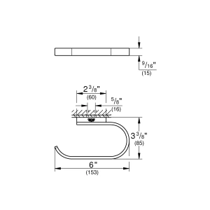 Держатель для туалетной бумаги GROHE Selection, без крышки, холодный рассвет матовый (41068GN0)