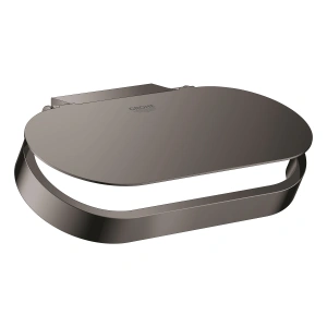 Держатель для туалетной бумаги GROHE Selection, с крышкой, темный графит глянец (41069A00)